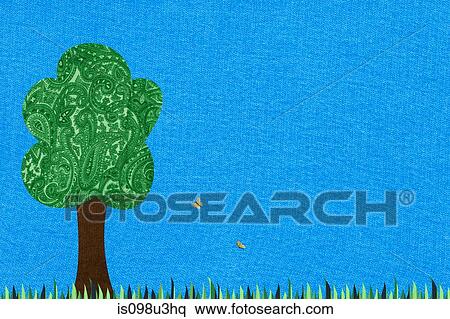 Stock Photography - Tree against blue sky. Fotosearch