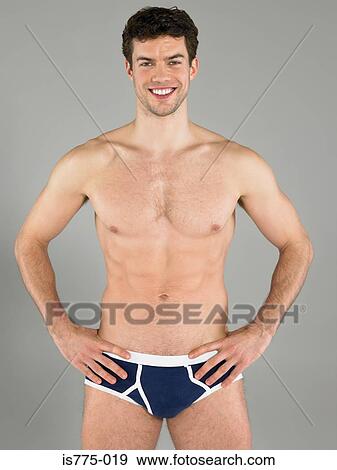 Man in his underwear View Large Photo Image Stock Photo - Man in his underwear. Fotosearch