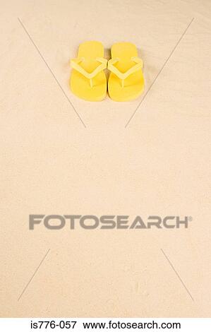 Yellow flip flops View Large Photo Image Stock Photo - Yellow flip flops. Fotosearch