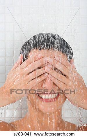 Woman showering View Large Photo Image Stock Image - Woman showering. Fotosearch