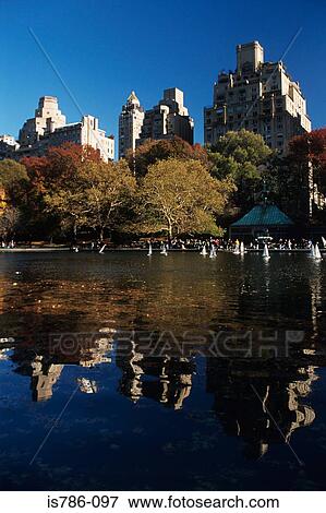 Stock Photo - Central park boating lake. Fotosearch