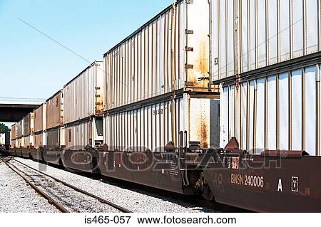 Stock Photo - Cargo containers. Fotosearch