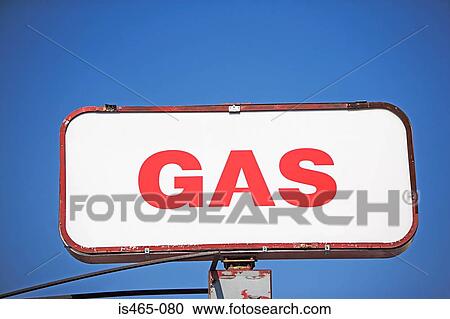 Gas sign View Large Photo Image Stock Image - Gas sign. Fotosearch
