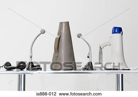 Loudspeaker megaphone microphone and telephone View Large Photo Image Stock Image - Loudspeaker megaphone microphone and telephone. Fotosearch