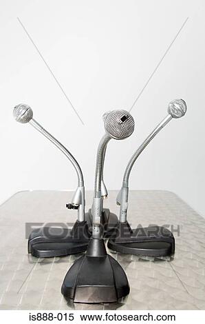 Microphones View Large Photo Image Stock Photography - Microphones. Fotosearch