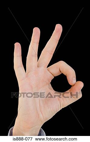 O. k sign View Large Photo Image Stock Photo - O. k sign. Fotosearch