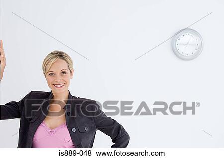 Stock Photo - Portrait of an office worker. Fotosearch