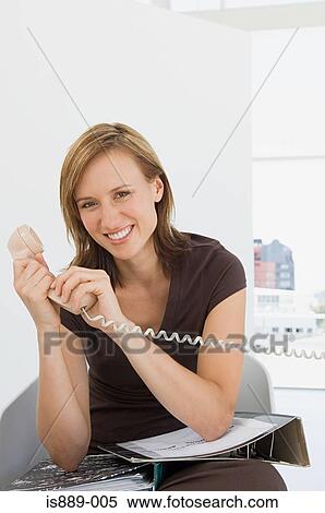 Stock Photography - Portrait of office worker. Fotosearch