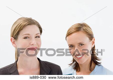 Stock Image - Portrait of office workers. Fotosearch