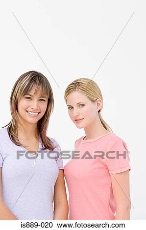 Portrait of two women View Large Photo Image Stock Image - Portrait of two women. Fotosearch