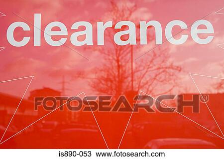 Clearance sign View Large Photo Image Stock Image - Clearance sign. Fotosearch