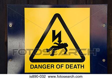 Danger of death sign View Large Photo Image Stock Image - Danger of death sign. Fotosearch