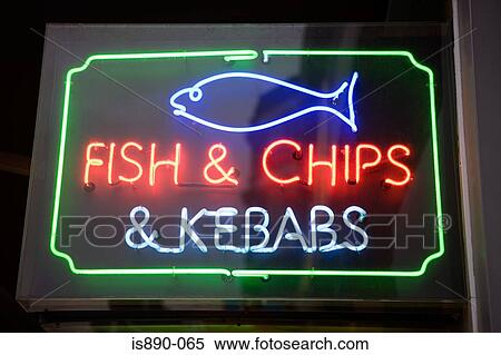 Fish and chip shop sign View Large Photo Image Stock Photography - Fish and chip shop sign. Fotosearch