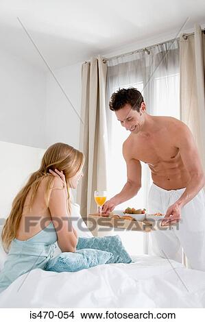 Man en vrouw in bed