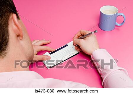 Man signing cheque View Large Photo Image Stock Image - Man signing cheque. Fotosearch