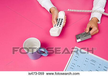Stock Photo - Person banking. Fotosearch