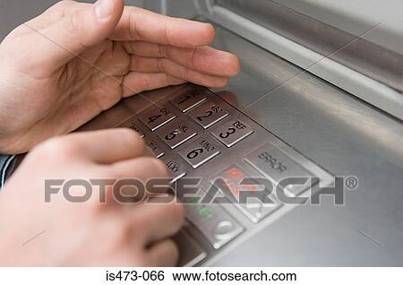 Person entering pin View Large Photo Image Stock Photograph - Person entering pin. Fotosearch