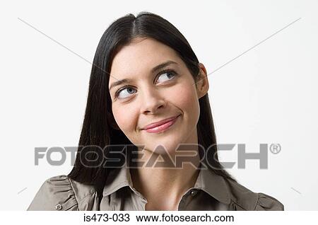 Stock Image - Portrait of a woman. Fotosearch