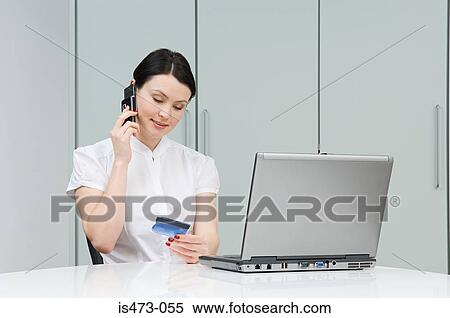 Woman banking View Large Photo Image Stock Photography - Woman banking. Fotosearch