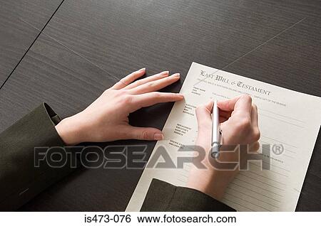 Woman signing will View Large Photo Image Stock Photograph - Woman signing will. Fotosearch