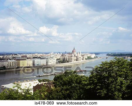 Budapest and danube river View Large Photo Image Stock Photo - Budapest and danube river. Fotosearch