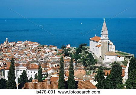 Stock Image - Piran slovenia. Fotosearch