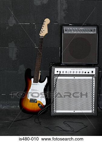 Electric guitar and amplifier View Large Photo Image Stock Image - Electric guitar and amplifier. Fotosearch