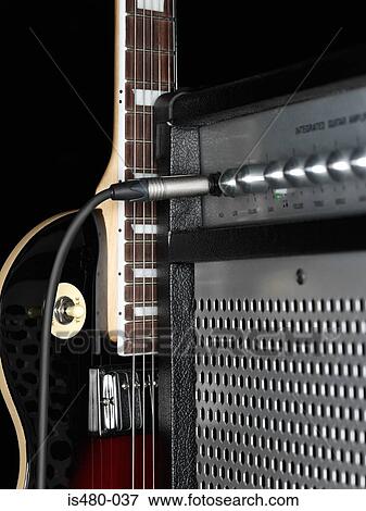 Electric guitar and amplifier View Large Photo Image Stock Photo - Electric guitar and amplifier. Fotosearch