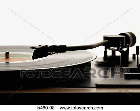 Record on turntable View Large Photo Image Stock Image - Record on turntable. Fotosearch
