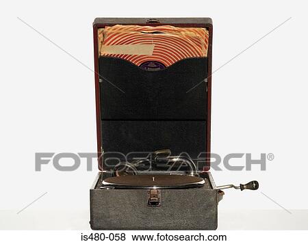 Vintage record player View Large Photo Image Stock Photo - Vintage record player. Fotosearch