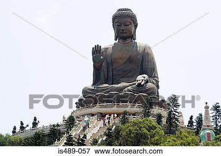 Big buddha at po lin monastery View Large Photo Image Stock Photo - Big buddha at po lin monastery. Fotosearch