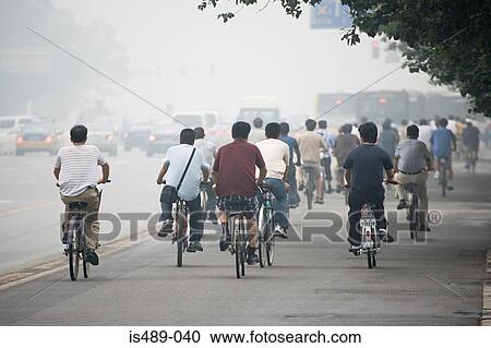 Chinese people cycling View Large Photo Image Stock Image - Chinese people cycling. Fotosearch