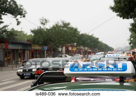 Chinese taxi View Large Photo Image Stock Photograph - Chinese taxi. Fotosearch