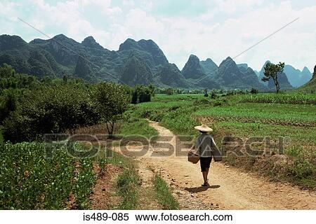 Farm worker in china View Large Photo Image Stock Photography - Farm worker in china. Fotosearch