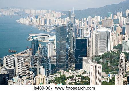 Hong kong skyline View Large Photo Image Stock Photo - Hong kong skyline. Fotosearch