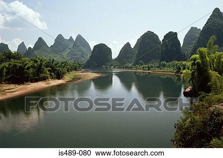 Lijiang river View Large Photo Image Stock Image - Lijiang river. Fotosearch