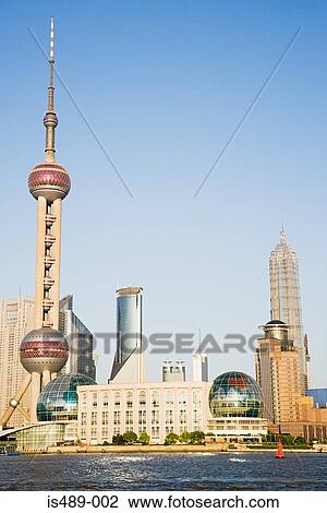 Stock Image - Oriental pearl tower. Fotosearch