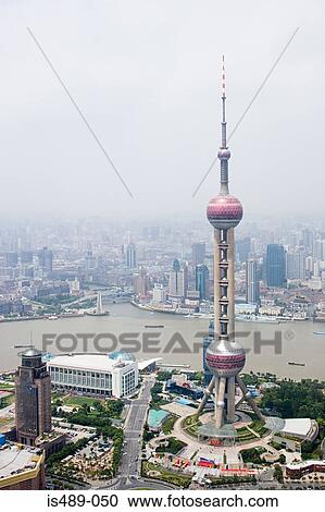 Stock Image - Oriental pearl tower. Fotosearch
