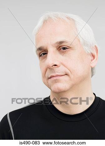 Stock Image - Portrait of a mature man. Fotosearch