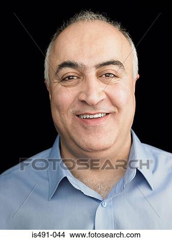Picture - Mature man smiling. Fotosearch