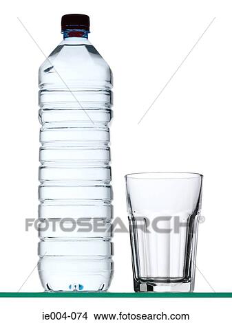 Bottle of mineral water and glass View Large Photo Image Picture - Bottle of mineral water and glass. Fotosearch