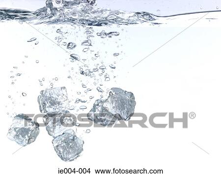 Ice cubes in water View Large Photo Image Picture - Ice cubes in water. Fotosearch