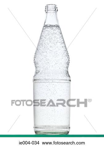 Picture - Sparkling water in a bottle. Fotosearch