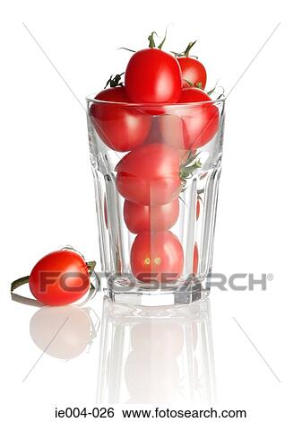 Stock Photograph - Tomatoes in a glass. Fotosearch