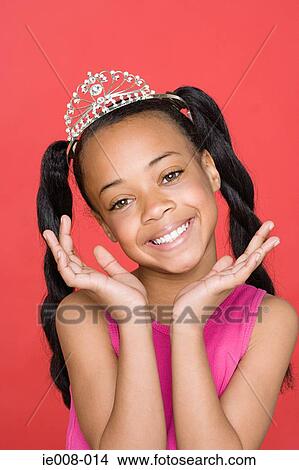 Girl wearing a tiara View Large Photo Image Picture - Girl wearing a tiara. Fotosearch