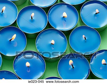 Blue candles View Large Photo Image Stock Photography - Blue candles. Fotosearch