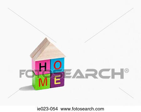 Building block home View Large Photo Image Picture - Building block home. Fotosearch