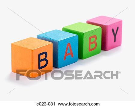 Building blocks spelling baby View Large Photo Image Stock Image - Building blocks spelling baby. Fotosearch