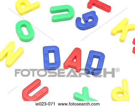 Stock Image - Letters spelling dad. Fotosearch