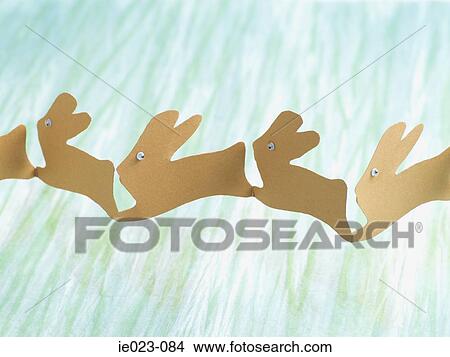 Picture - Paper rabbits. Fotosearch